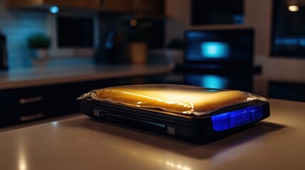 Modern Food Vacuum Sealer on Kitchen Countertop