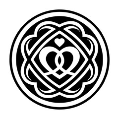 Soul bond icon in glyph style