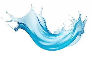 Paint water swish swirl white background splattered.