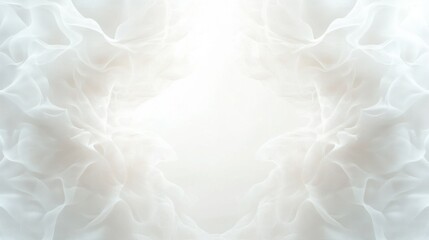 Fototapeta premium Soft white cloth waves Background