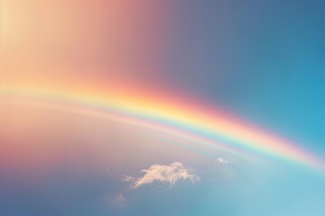 Fototapeta premium Prism light sky background rainbow.