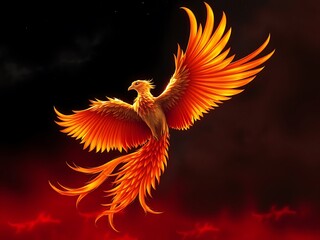 Obraz premium red and yellow dragon