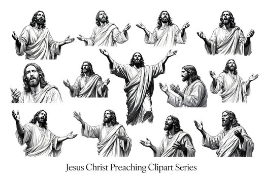 Jesus Preaching Clipart Collection