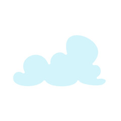 Cloud icon in flat color style