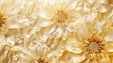 sunflower seamless pattern wallpaper