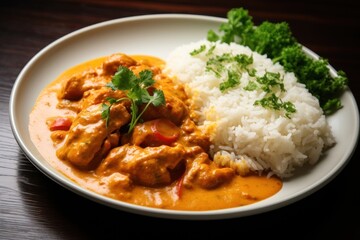 Curry curry plate food.