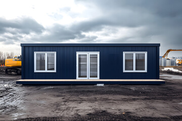 metal box containers make into house
