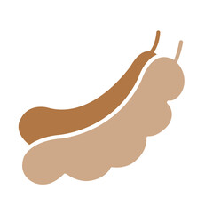 Tamarind icon in flat color style