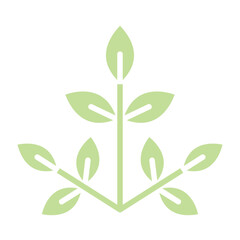 Tree icon in flat color style