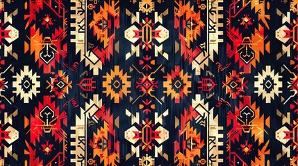 turkish kilims pattern wallpaper