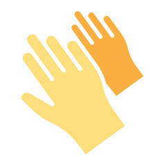 Obraz premium Gloves icon in flat color style
