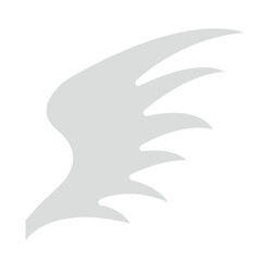 Obraz premium Wing icon in flat color style