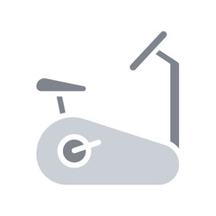 indoor cycling icon in flat color style