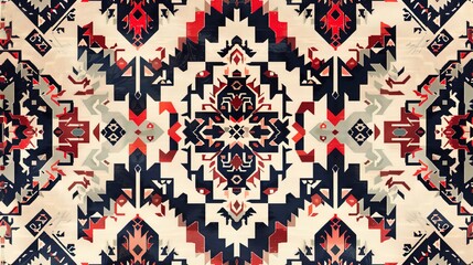 Fototapeta premium Turkish kilims pattern wallpaper