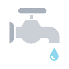 Tap icon in flat color style