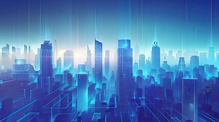 Obraz premium transitioning from dark blue