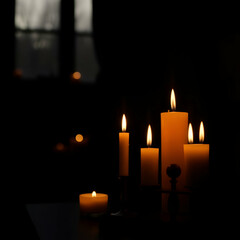 candles in the dark
