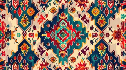 turkish kilims pattern wallpaper