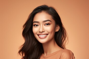 Fototapeta premium Indonesian smiling adult smile.