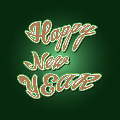 Happy New Year typography vector | Typography vector