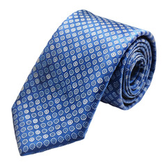 Blue neck tie isolated on transparent background