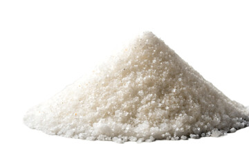 white salt pile  isolated on a transparent background PNG.AI GENERATED