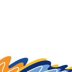 Colorful Wavy Background Template Vector Design