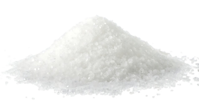 white salt pile  isolated on a transparent background PNG.AI GENERATED