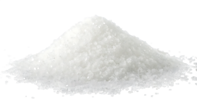 white salt pile  isolated on a transparent background PNG.AI GENERATED