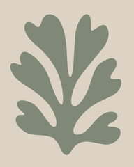 Obraz premium abstract leaf nature silhouette vector illustration