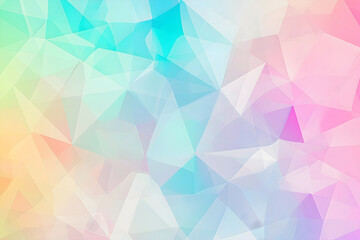 Obraz premium Abstract Geometric Background: A vibrant abstract background featuring interlocking geometric shapes in pastel and neon colors, creates a sparkle effect with subtle gradients and dynamic lighting.