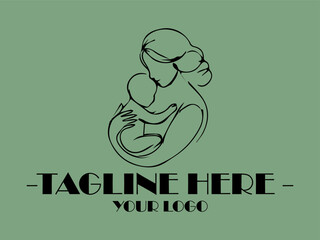 Mother embraces baby, displaying love and tenderness. Ideal for parenting magazines, greeting cards, familyfocused websites, and emotional health resources