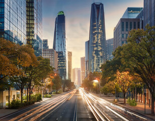 Obraz premium city skyline