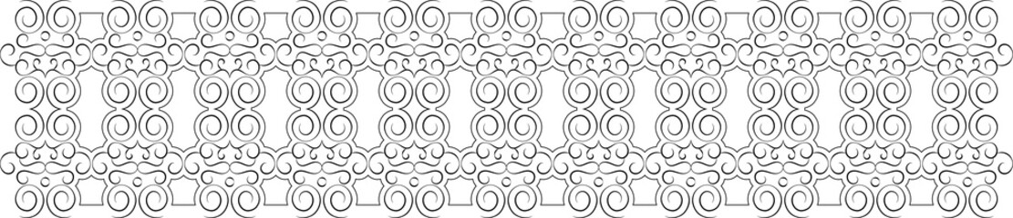 Geometric vector pattern with triangular elements. abstract picture for wallpapers and backgrounds. Black and white ornament.