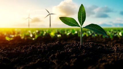 Sustainable biomass production agricultural field photography natural environment close-up view green energy concept