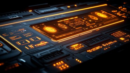 Futuristic interface showcasing AI governance platforms with a glowing dashboard, decision-making algorithms, and regulatory icons overlaid on a digital network background