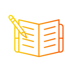 textbook gradient icon