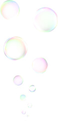 soap bubbles  isolated on transparent background
