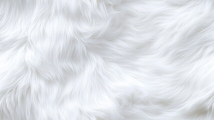 Obraz premium Elegant white fur background featuring a bunny design template for natural animal themes and artistic projects.