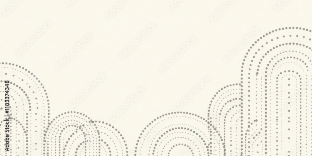 Aufkleber abstract dotted arch design, elegant minimalist background for presentation or website