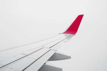 airplane wing isolated on white