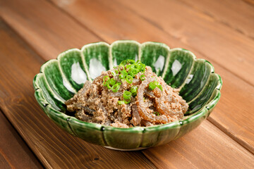 つきこんにゃくの子和え