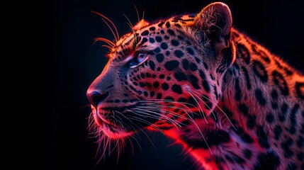 Leopard animal abstract wallpaper. Contrast background
