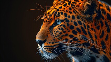 Leopard animal abstract wallpaper. Contrast background