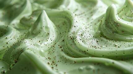 Macro Bliss of Pistachio Dream A close-up