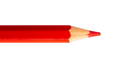 red pencil isolated on white
