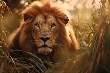 Fototapeta premium Wildlife mammal animal grass.