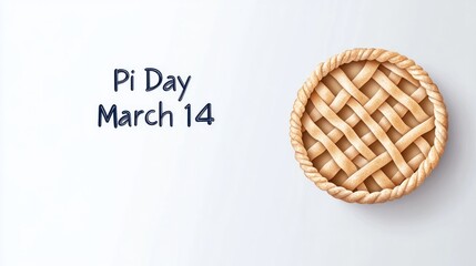 Happy National Pi Day design with the date March 14 A versatile template for banners posters and backgrounds