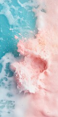 Fototapeta premium Vibrant Ocean Waves Holi Festive Color Burst Suitable for Christmas and New Year Celebrations