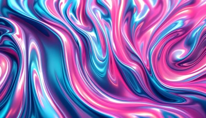 An energetic abstract liquid backdrop showcasing swirling pink and blue tones, evoking a feeling of fluidity and movement